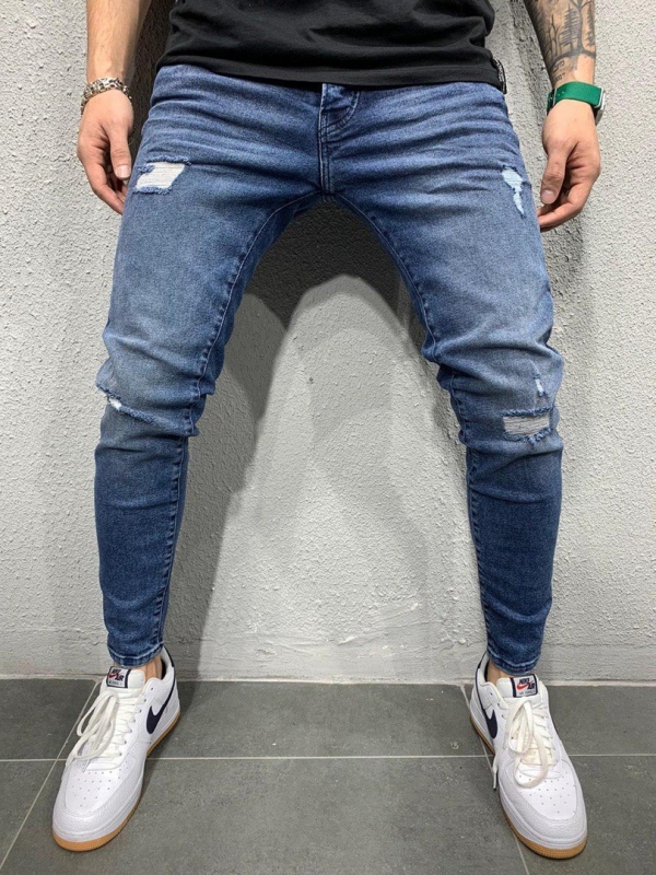 Сині молодіжні джинси D-303