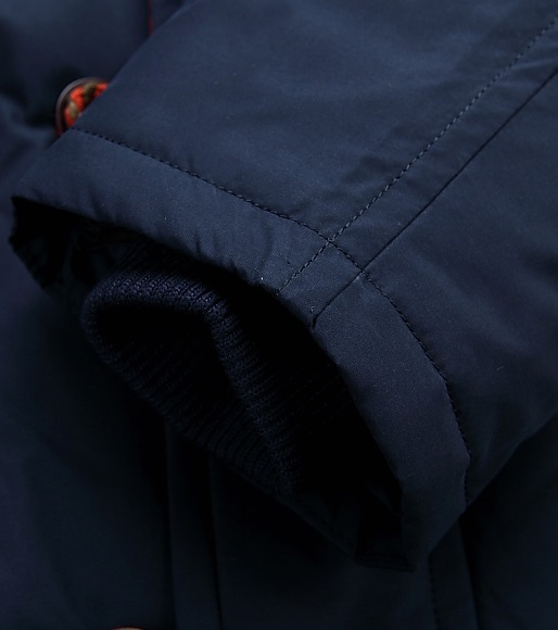 Помаранчева Чоловіча Зимова Куртка на Пуха JEEP Z-1307 (46 розмір)