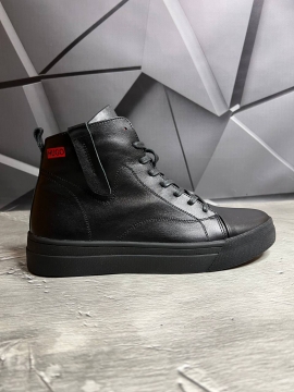 Зимние ботинки Boss из высококачественной натуральной плотной кожи Т-858