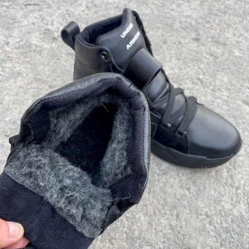 Модні чоловічі зимові шкіряні кросівки Under Armour Т-862