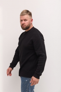 Чорний легкий чоловічий стильний светр Т-1044