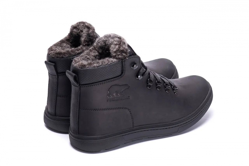 Чоловічі зимові шкіряні черевики Polar Bear Т-892 купити в
