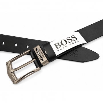 Стильный мужской пояс Boss из натуральной кожи Р-276
