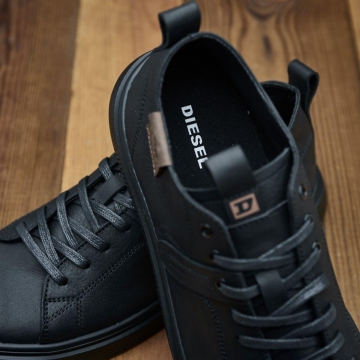 Мужские брендовые кожаные кеды из итальянской кожи Т-918