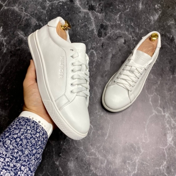 Белые кожаные кеды Tommy Т-923