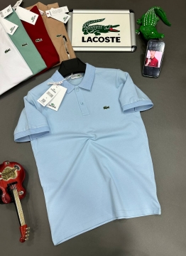 Блакитне чоловіче поло Lacoste Ф-1348