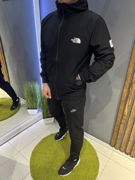 Черная легкая мужская ветровка North face К-1284