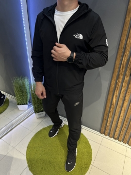 Черная легкая мужская ветровка North face К-1284