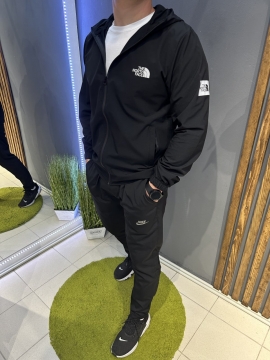 Черная легкая мужская ветровка North face К-1284