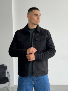 Замшевая стильная легкая курточка на весну-осень К-1459