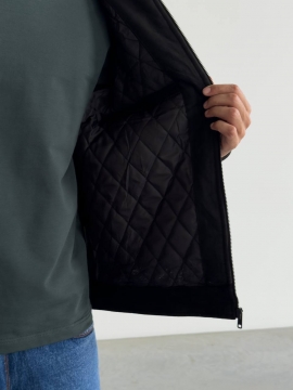 Замшевая стильная легкая курточка на весну-осень К-1459