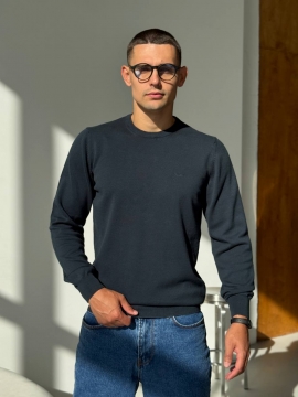 Стильный мужской осенний свитер в оттенке petrol Т-1299
