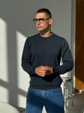 Стильный мужской осенний свитер в оттенке petrol Т-1299