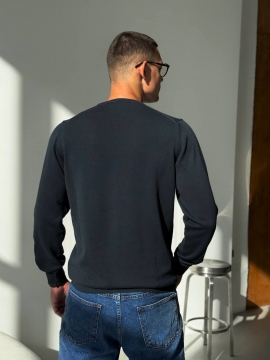 Стильный мужской осенний свитер в оттенке petrol Т-1299