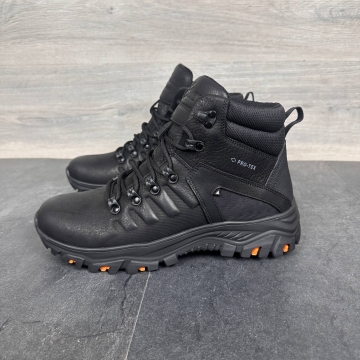Мужские теплые кожаные зимние ботинки Club Shoes Т-1013