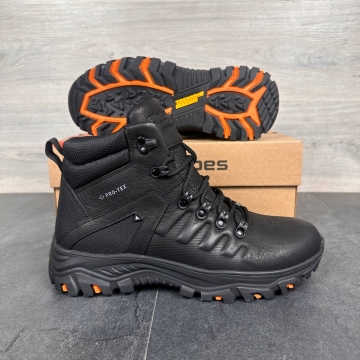 Мужские теплые кожаные зимние ботинки Club Shoes Т-1013