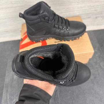 Мужские теплые кожаные зимние ботинки Club Shoes Т-1013