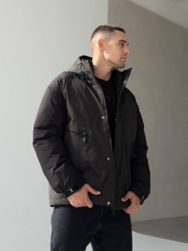 Чоловіча куртка Madiss на зиму з капюшоном вільного крою К-1541