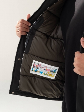 Чоловіча куртка Madiss на зиму з капюшоном вільного крою К-1541