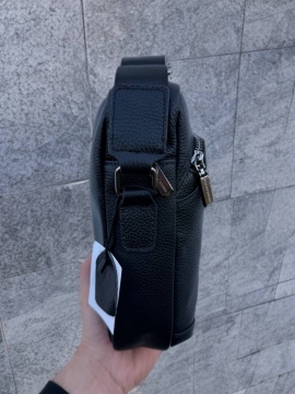 Мужская брендовая кожаная сумка Armani через плечо S-111