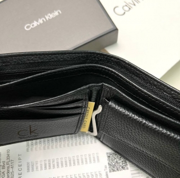 Черный мужской небольшой кошелек СК из натуральной кожи К-137