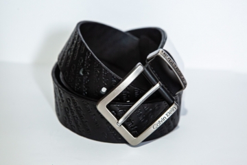 Стильный кожаный мужской брендовый ремень СК под джинсы Р-302