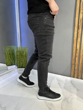 Темно серые мужские подзауженные джинсы BigBull Д-858