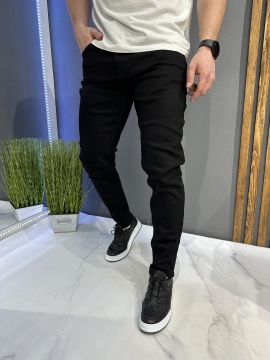 Мужские черные подзауженные джинсы BigBull Д-859