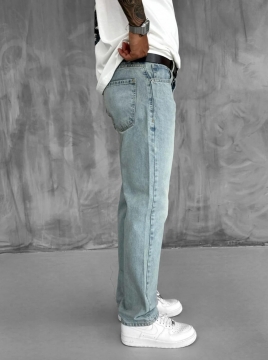 Светло голубые мужские модные джинсы Baggy Д-860