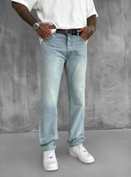 Светло голубые мужские модные джинсы Baggy Д-860