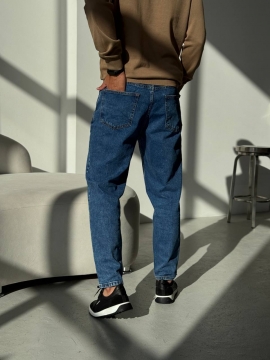 Темно синие мужские турецкие джинси МОМ Д-865