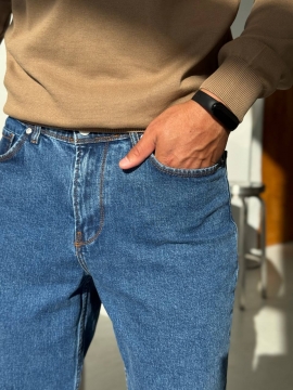 Темно синие мужские турецкие джинси МОМ Д-865