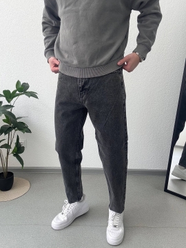 Джинсы мужские момы в оттенке графит Д-869