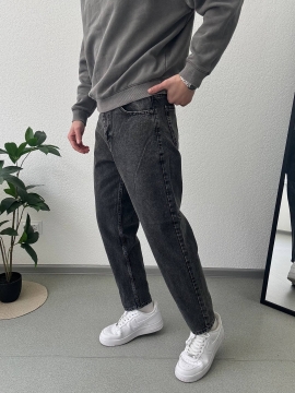 Джинсы мужские момы в оттенке графит Д-869