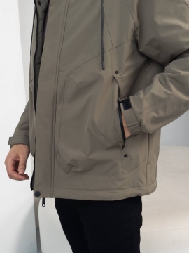 Мужская куртка в оттенке хаки на весну осень К-1553