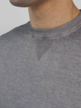 Серая трикотажная мужская турецкая футболка Ф-1521