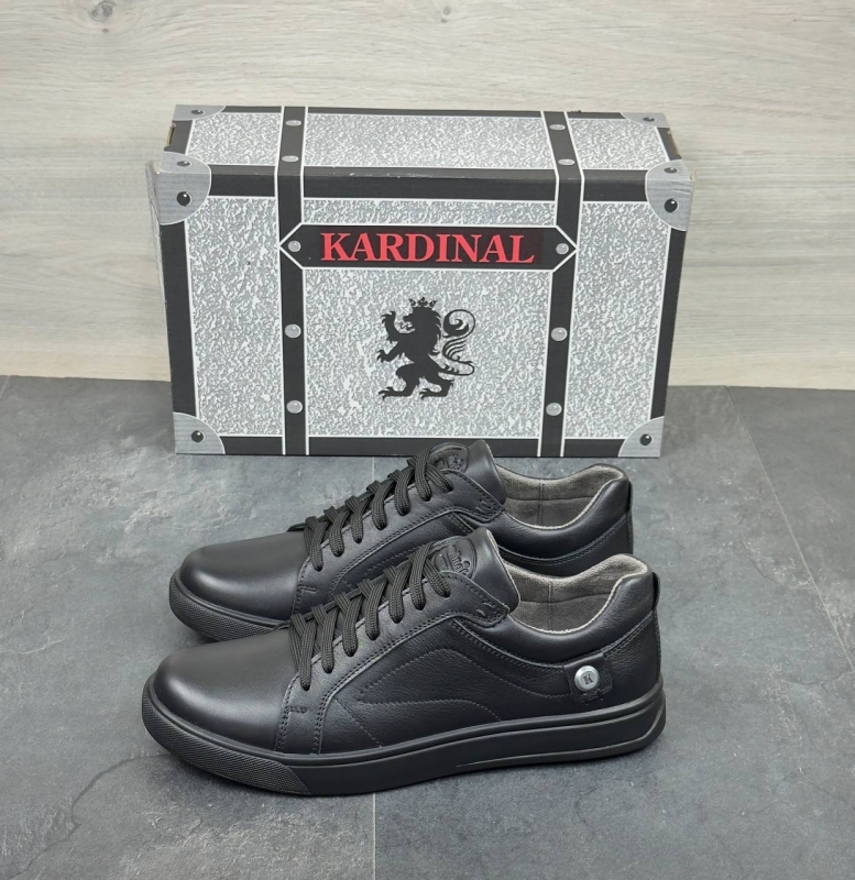 Кожаная мужская обувь Kardinal на весну осень Т-1030