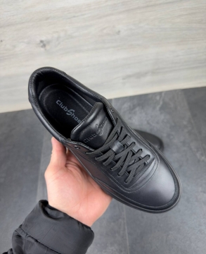 Мужские кеды из натуральной кожи Clubshoes Т-1037
