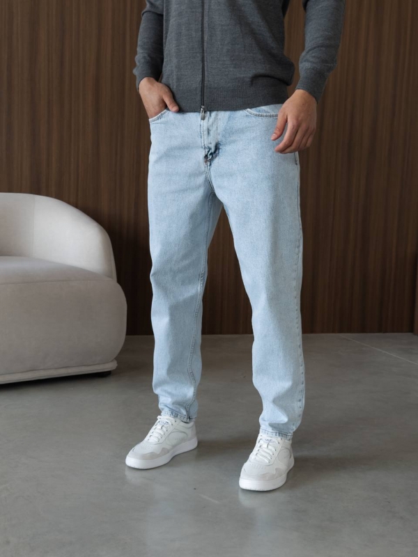 Светло голубые мужские джинсы Д-872