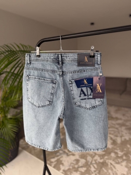 Голубые мужские брендовые джинсовые шорты С-706