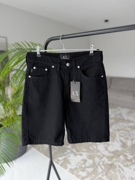 Черные мужские джинсовые брендовые шорты С-707