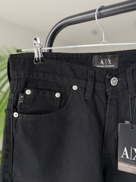 Черные мужские джинсовые брендовые шорты С-707