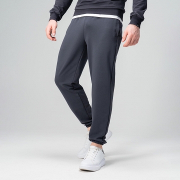 Чоловічі спортивні штани джогери у кольорі графіт Б-708
