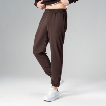 Мужские спортивные штаны джогеры в коричневом цвете Б-709