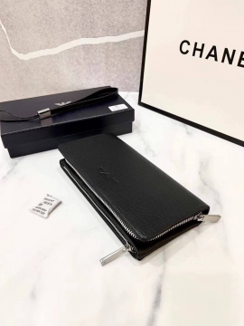 Мужской кожаный клатч Armani на 2 молнии К-139