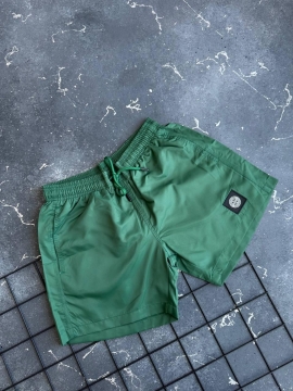 Зелені брендові шорти для плавання Stone Island С-737