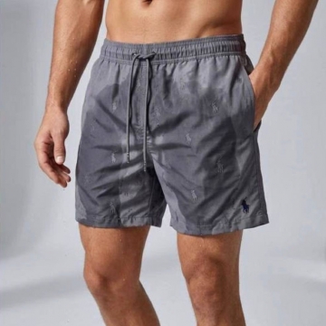 Брендовые мужские шорты для плавания ralph lauren серые С-744