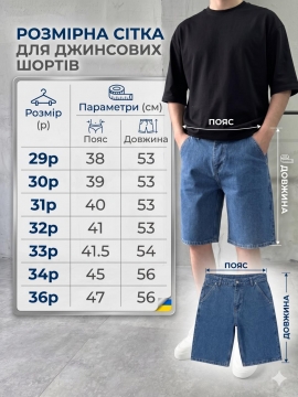 Темно серые мужские джинсовые шорты relaxed fit С-766