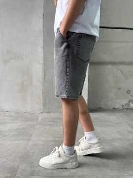 Серые мужские шорты свободного кроя Relaxed fit С-768