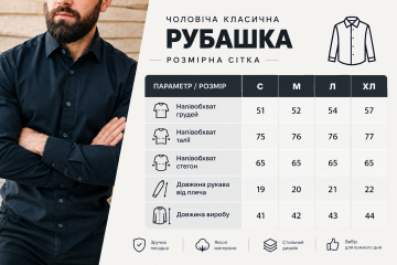 Классическая мужская рубашка хаки с длинным рукавом Р-1599